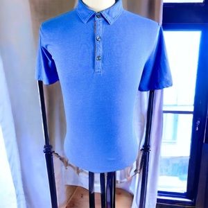 Banana Republic Blue Jersey Polo Shirt Size XXL